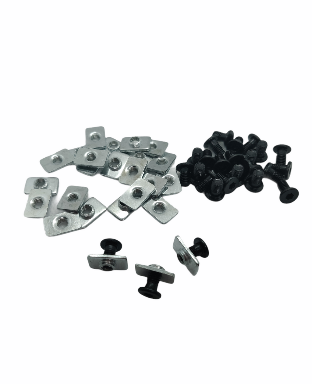 Zestaw: 25x T-NUT M5 + 25x Śruba imbusowa M5x8mm | nakrętka rowkowa profil aluminiowy