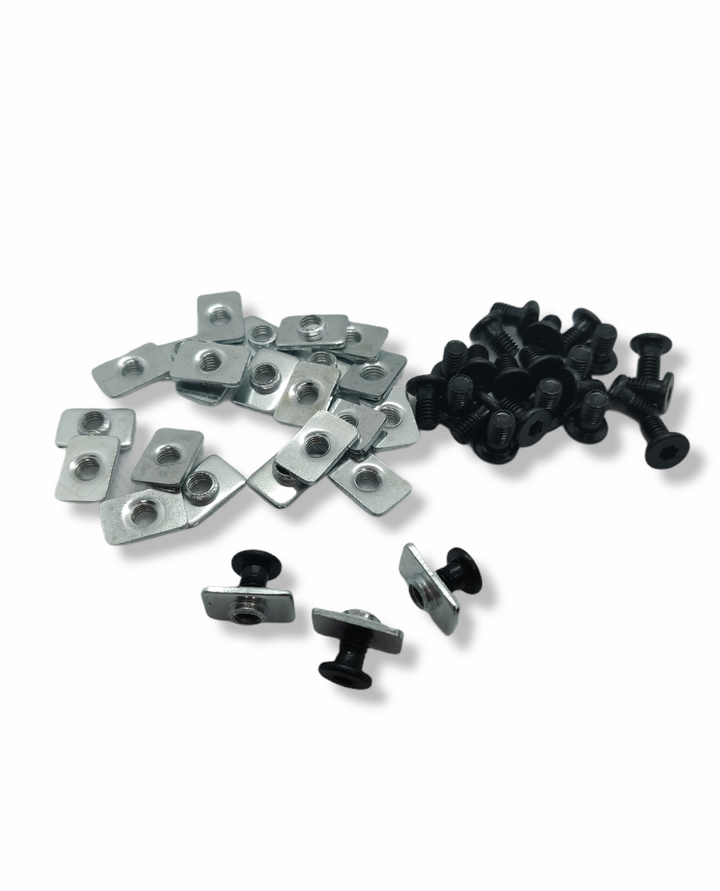 Zestaw: 25x T-NUT M5 + 25x Śruba imbusowa M5x8mm | nakrętka rowkowa profil aluminiowy