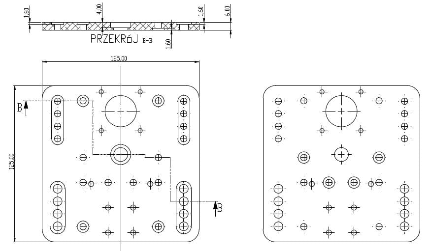 Gantry Plate XLarge + End Mount Universal — zestaw montażowy C-Beam | płytka montażowa V-Slot CNC