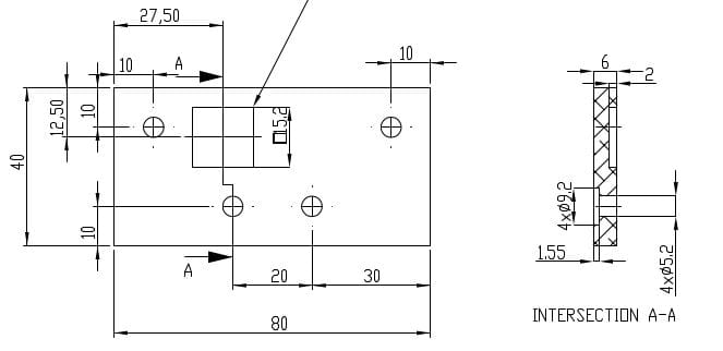 Płytka końcowa C-Beam End Mount do listwy zębatej | płytka montażowa V-Slot CNC