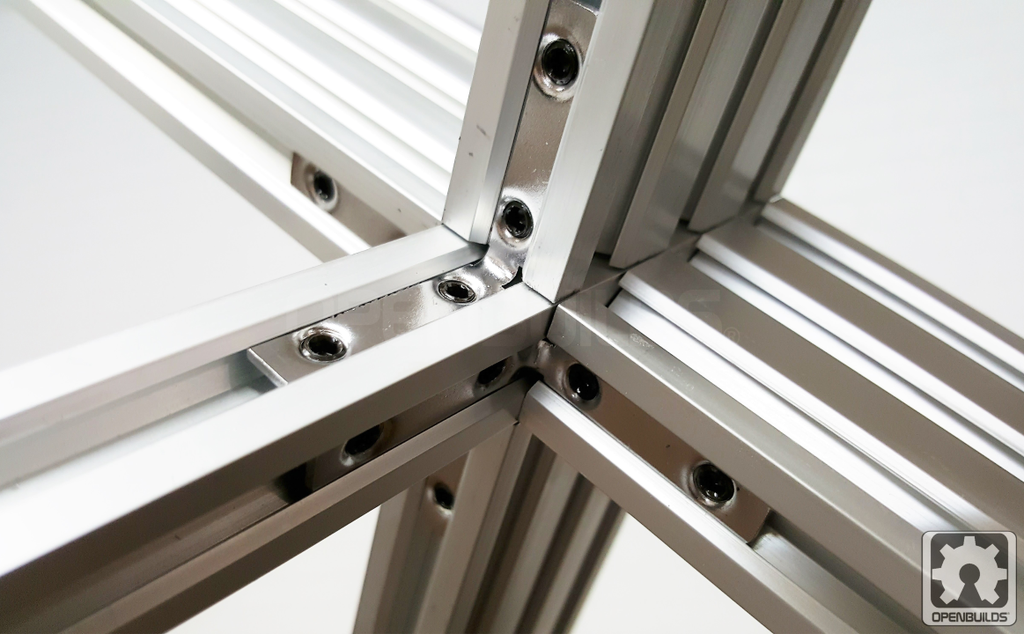 Ukryty narożnik wewnętrzny 90° MAKERLINK V-SLOT [rowek 6] | kątownik profil aluminiowy