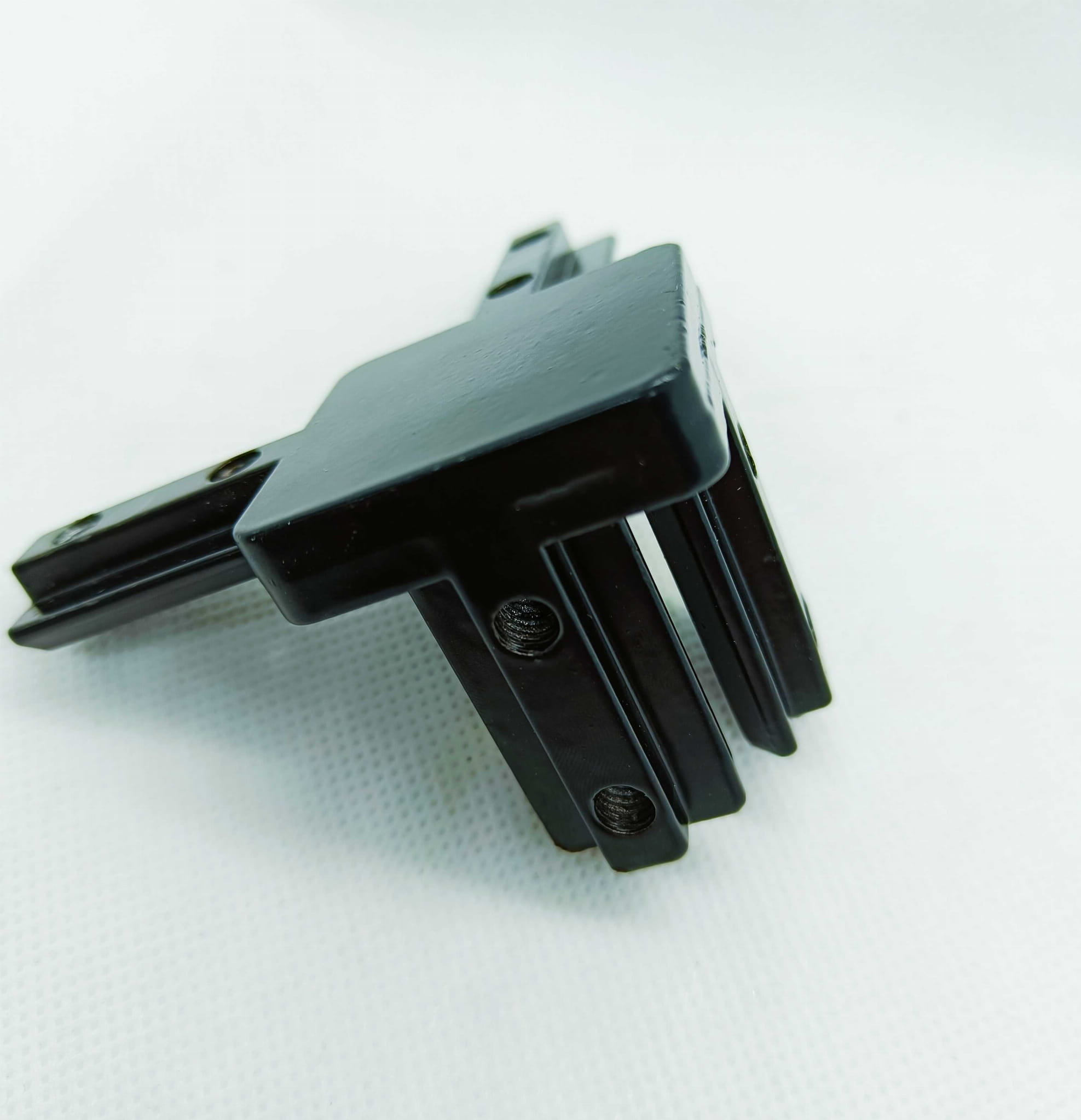 Łącznik 3-stronny ukryty T-Slot 40x40 czarny rowek 8mm trójnik — zdjęcie 2