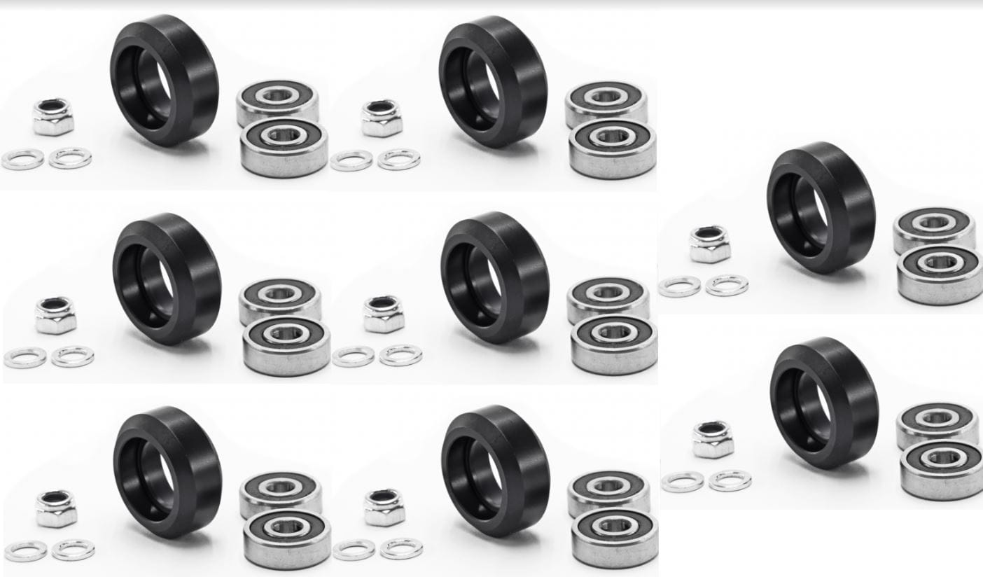 Solid V Wheel Kit — zestaw 8 kompletów rolek V-Slot