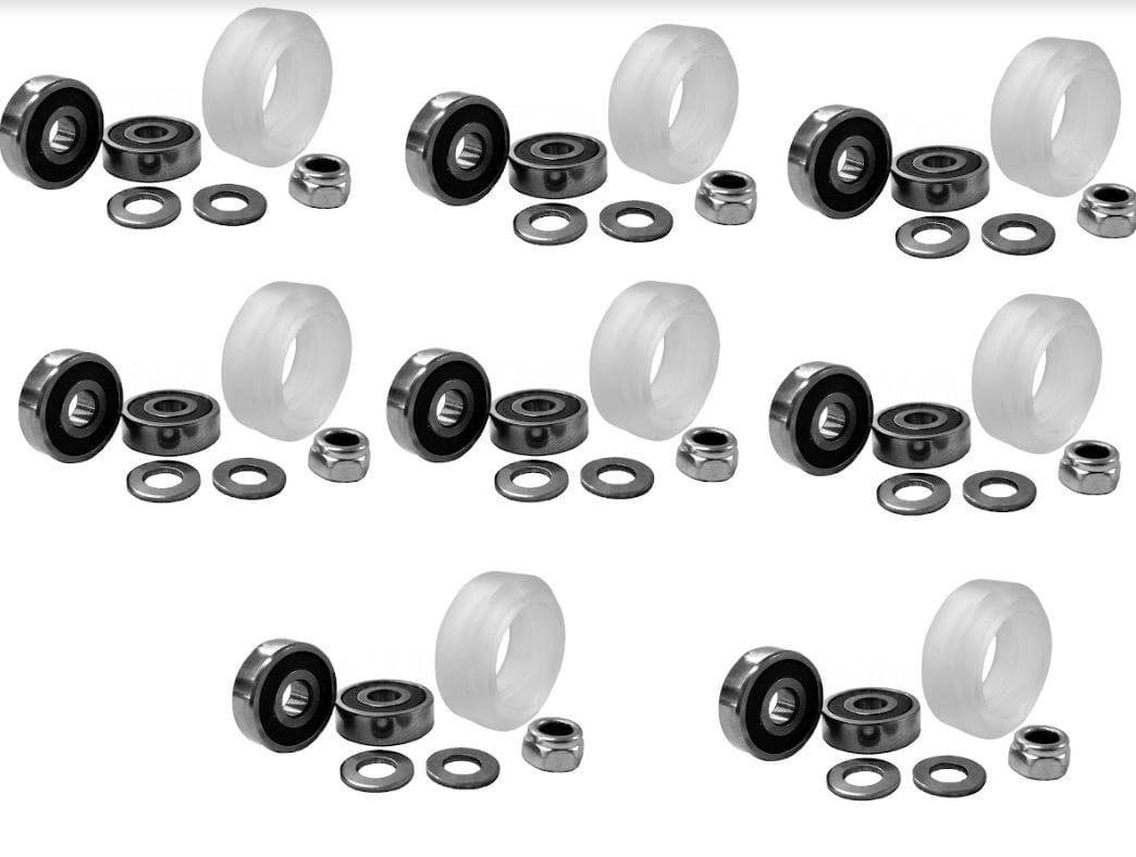 Xtreme Solid V Wheel Kit — zestaw 8 kompletów rolek V-Slot
