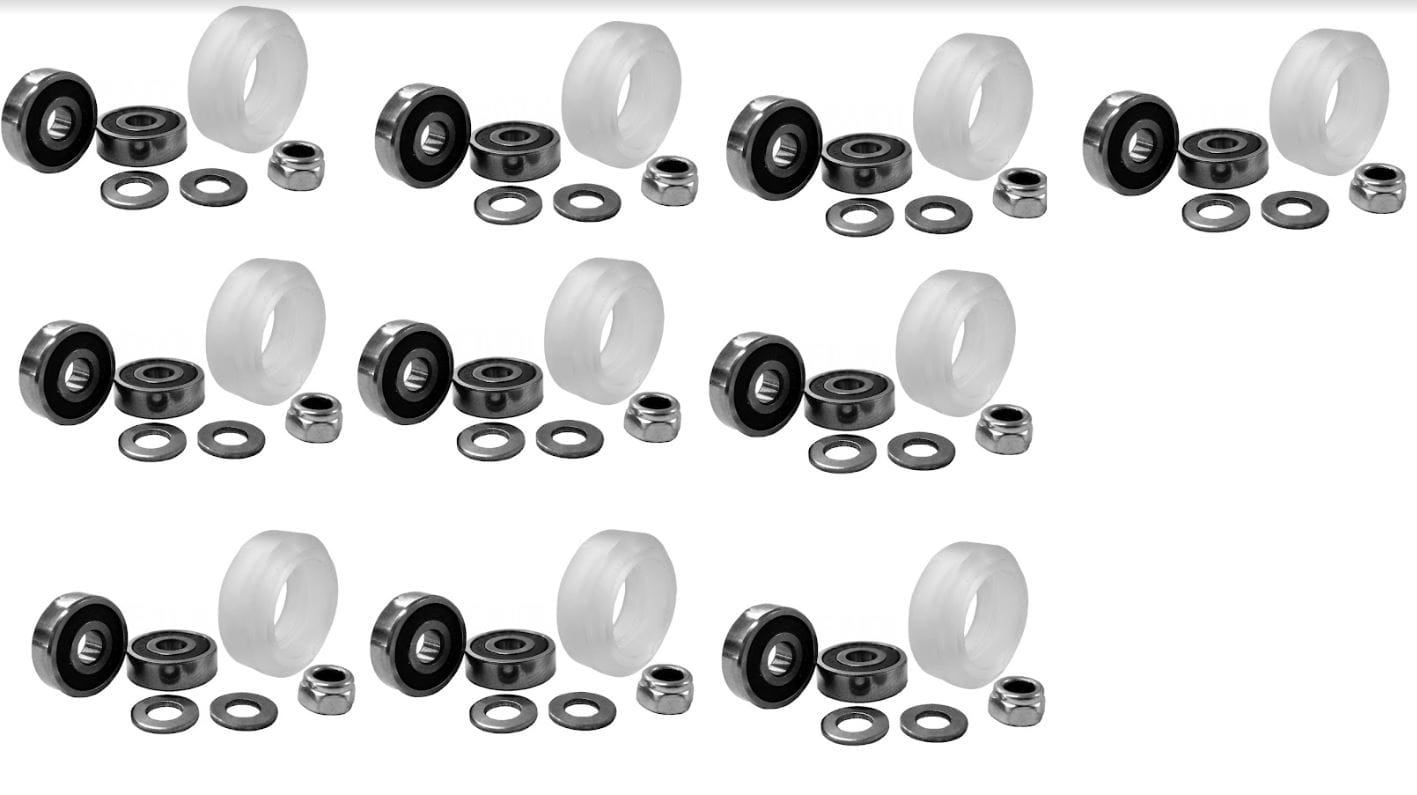 Xtreme Solid V Wheel Kit — zestaw 10 kompletów rolek V-Slot