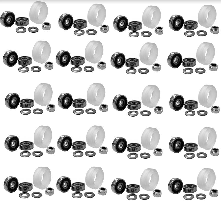 Xtreme Solid V Wheel Kit — zestaw 20 kompletów rolek V-Slot