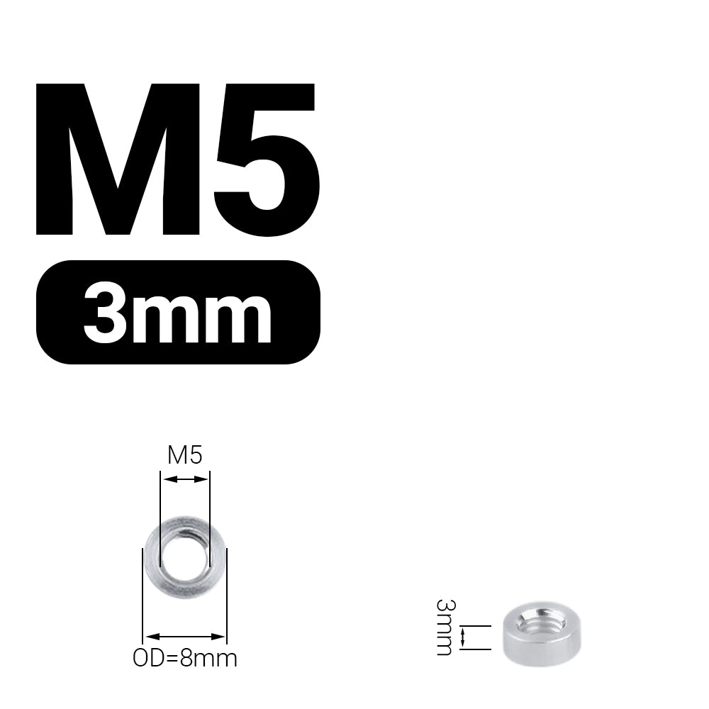 Dystans aluminiowy M5 3 mm