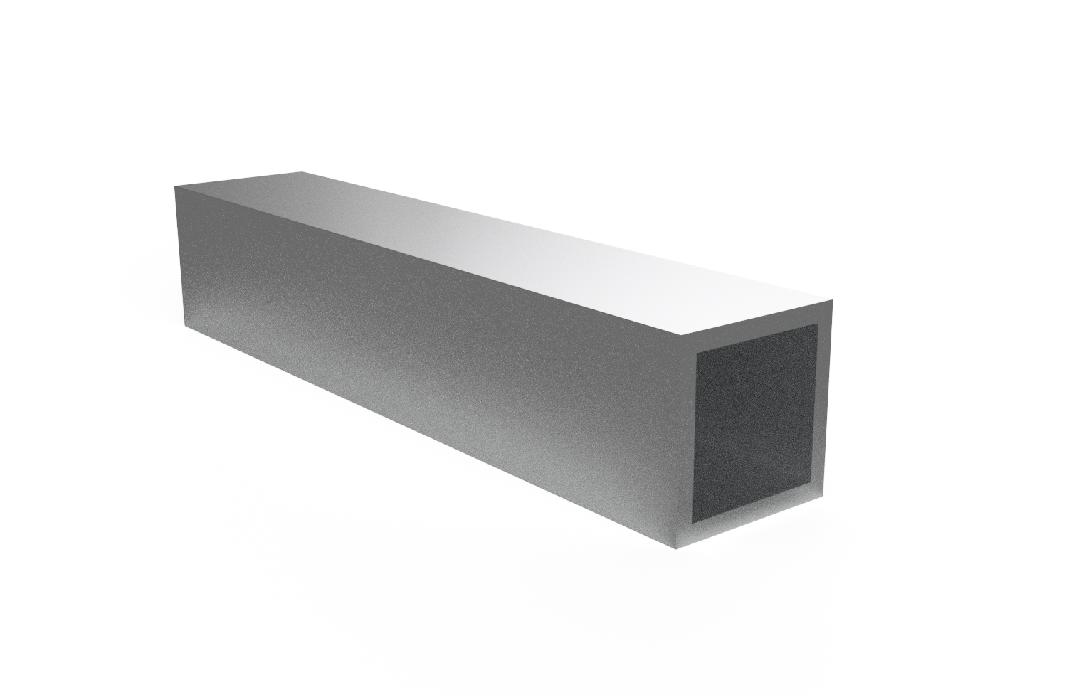 Profil aluminiowy zamknięty 20x20x2 malowany proszkowo — 1000 mm