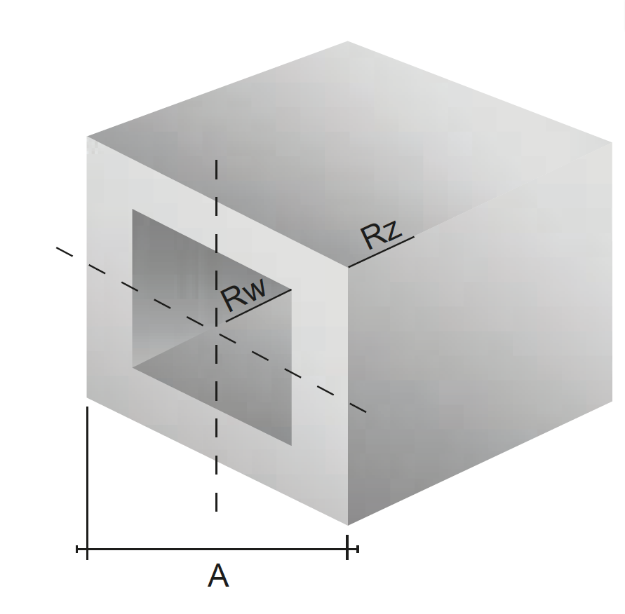 Profil aluminiowy zamknięty 20x20x2 malowany proszkowo — 1000 mm