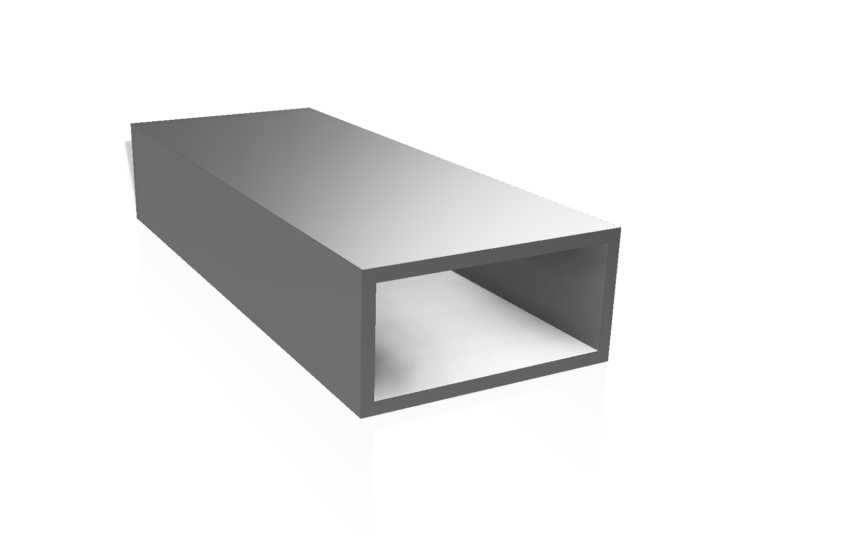 Profil aluminiowy zamknięty 20x40x2 malowany proszkowo — 1000 mm