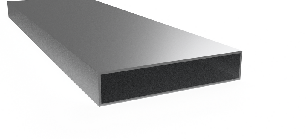 Profil aluminiowy zamknięty 20x100x1.5 — malowany proszkowo — 1000 mm