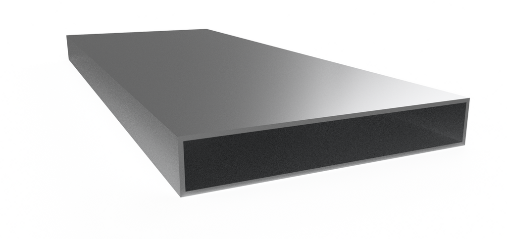 Profil aluminiowy zamknięty 20x120x1.7 — malowany proszkowo — 1000 mm