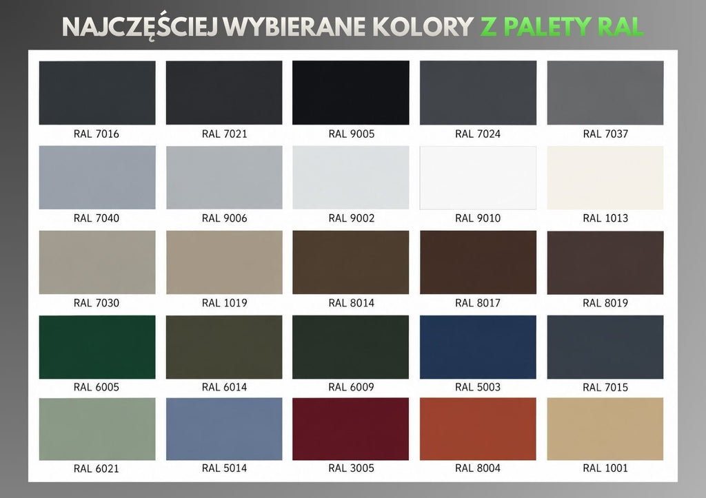 Profil aluminiowy zamknięty 20x60x2 — malowany proszkowo — 1000 mm