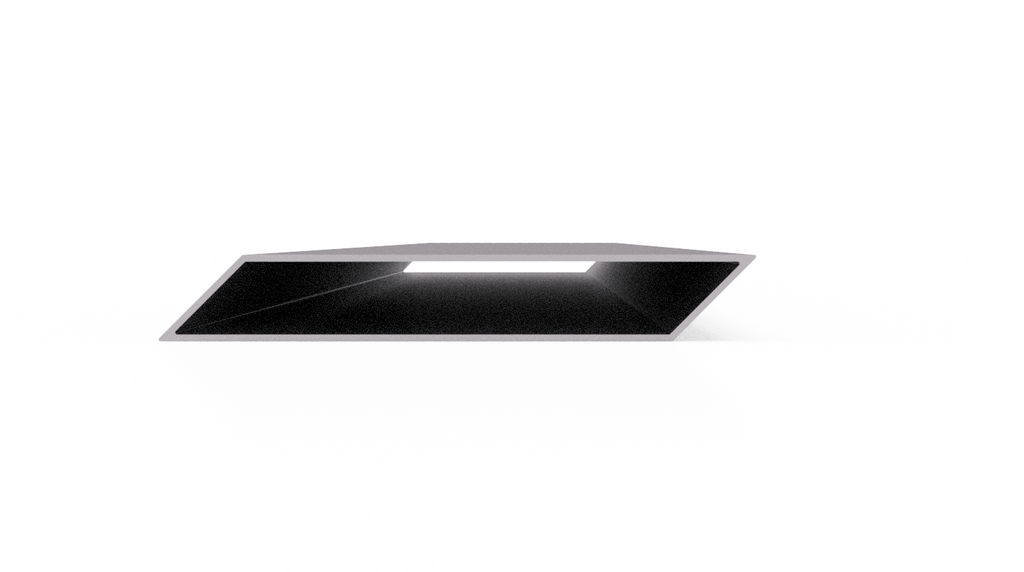 Profil aluminiowy Romb 140×20 mm — przęsło ogrodzeniowe, cięty na wymiar