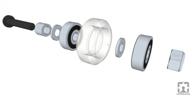 Xtreme Solid V Wheel — zestaw rolki V-Slot Xtreme