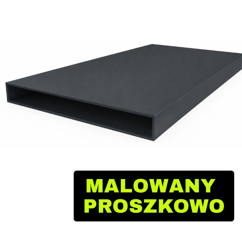 Profil aluminiowy zamknięty 20x150x1.7 — malowany proszkowo — 1000 mm