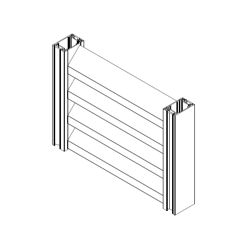 Profil aluminiowy Romb 20×104 mm — cięty na wymiar