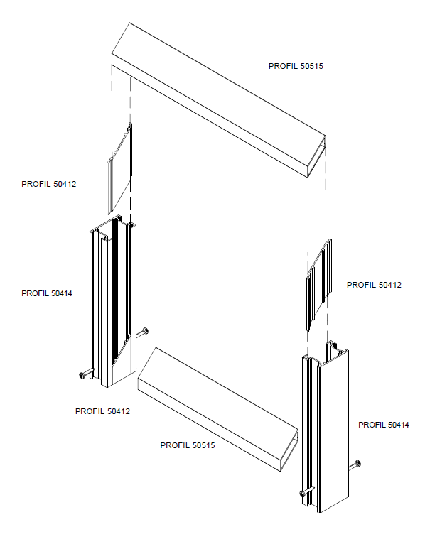 Profil aluminiowy Romb 20×104 mm — cięty na wymiar
