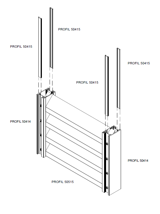 Profil aluminiowy Romb 20×104 mm — cięty na wymiar
