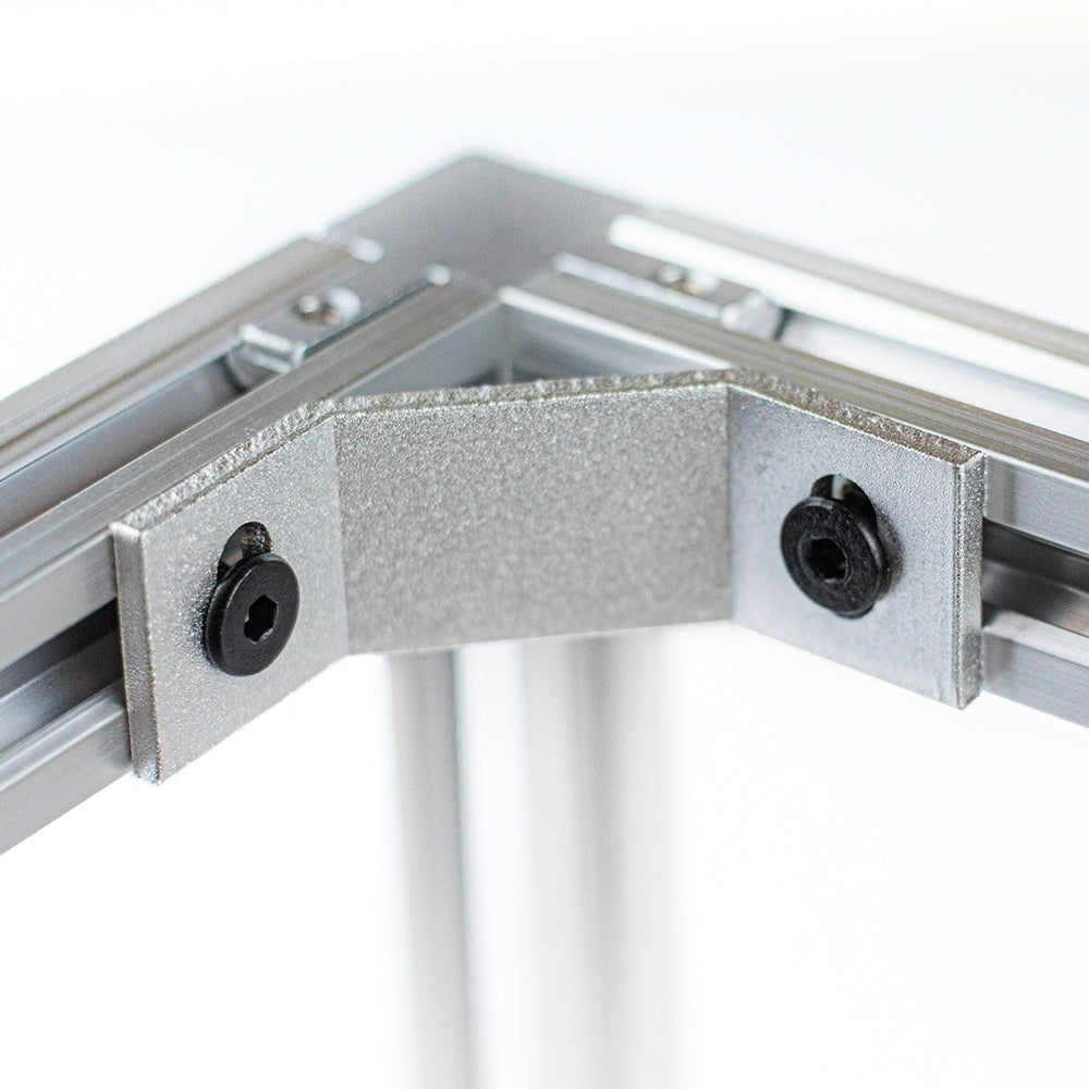 Narożnik zewnętrzny 135° do profili aluminiowych z serii 60 srebrny
