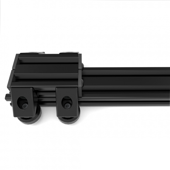 Black aluminium V-Slot 20x40 mm BSV-SLOT
