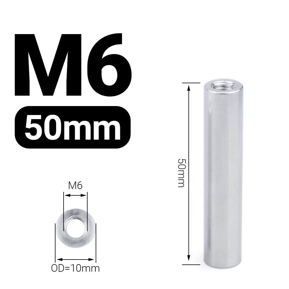 Dystans aluminiowy M6 50 mm