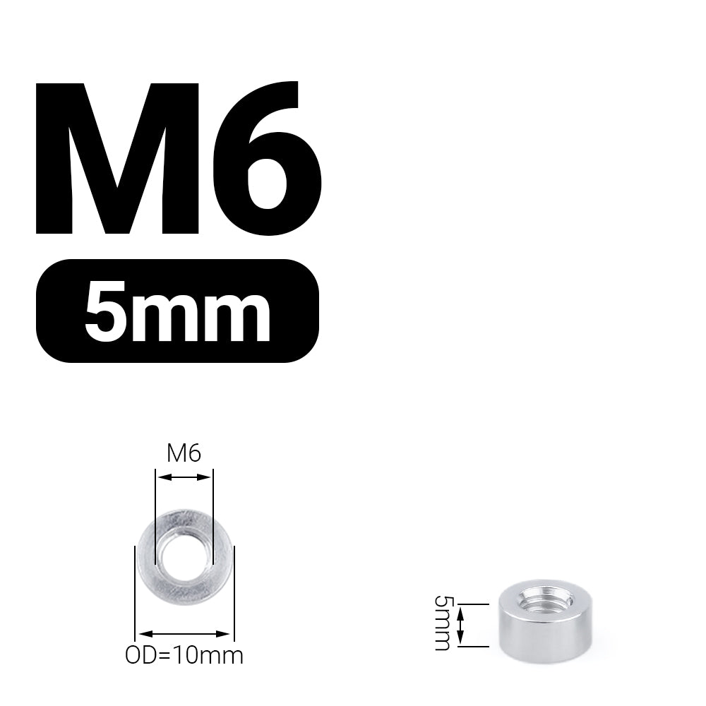 Dystans aluminiowy M6 5 mm