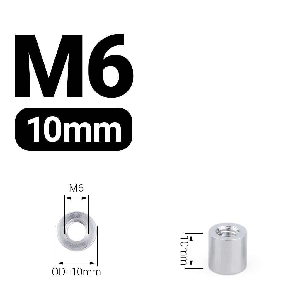Dystans aluminiowy M6 10 mm