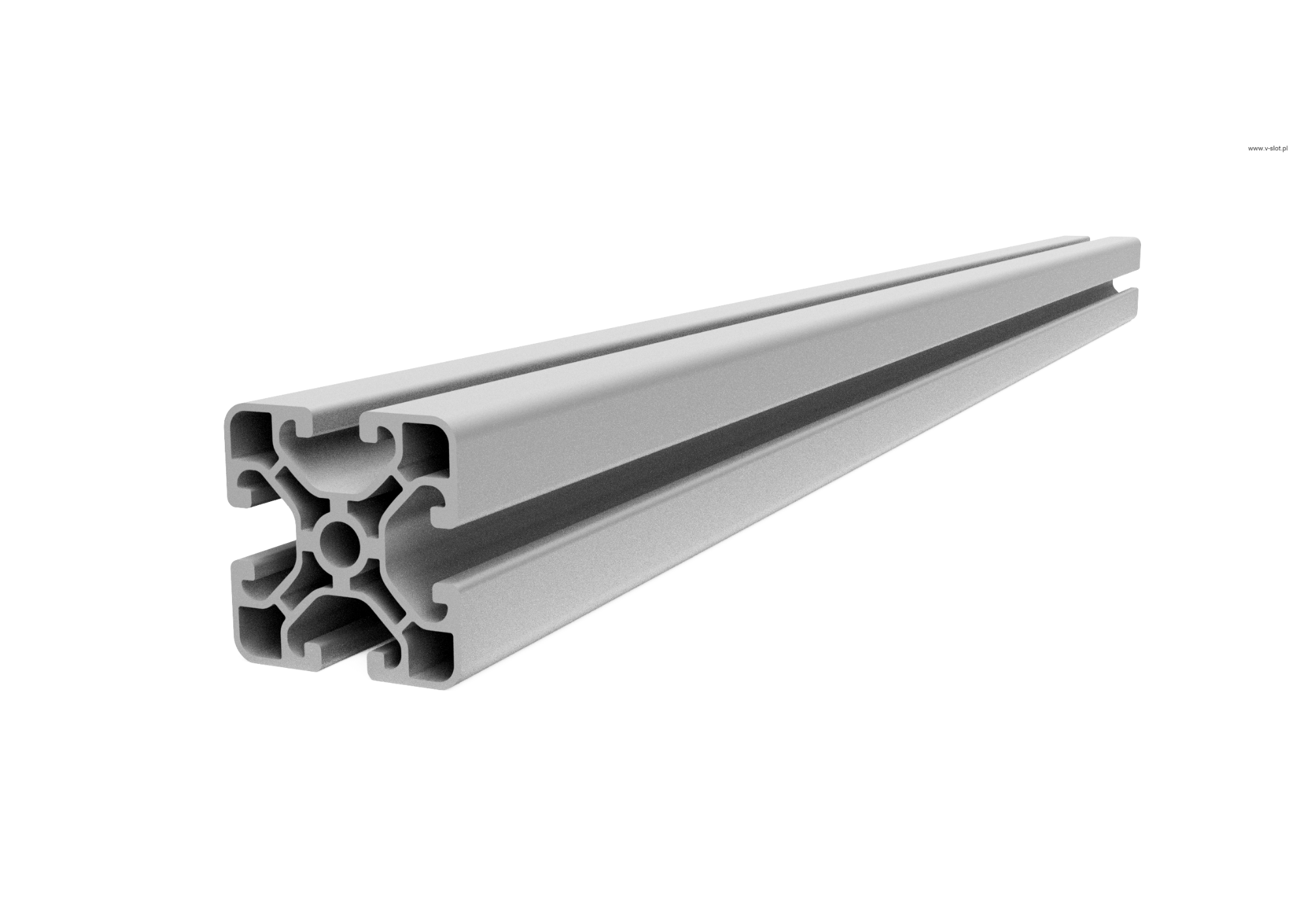 Profil aluminiowy T-SLOT 40x40 Light Srebrny rowek T 8mm — cięty na wymiar