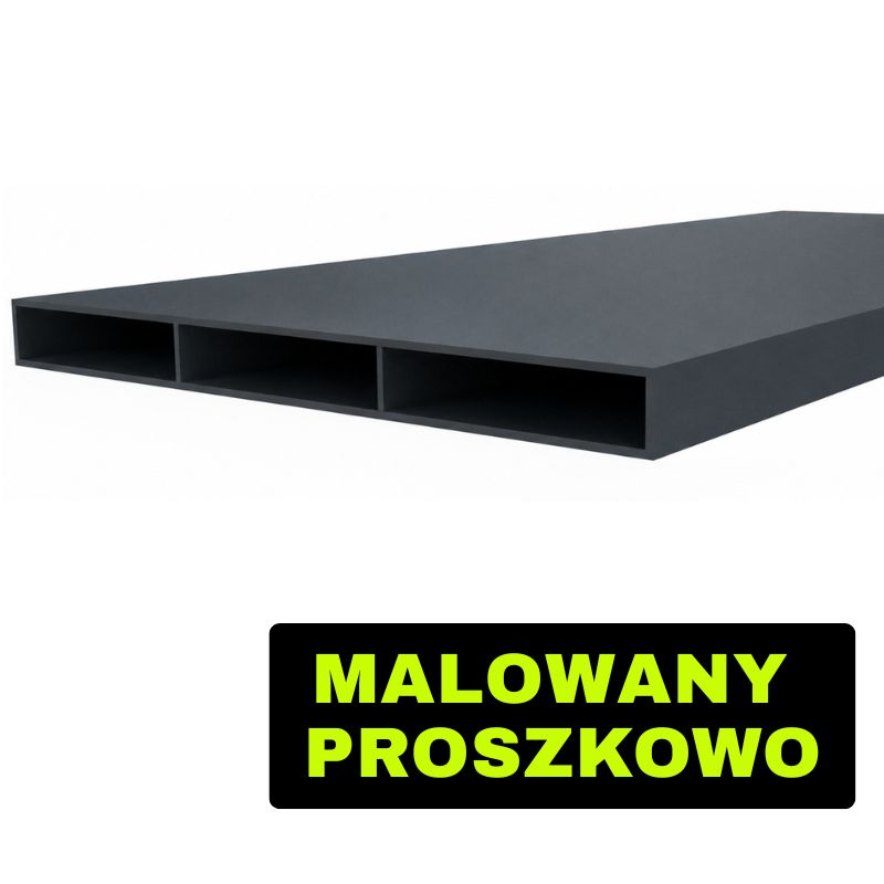 Profil aluminiowy zamknięty 20x250x2 — malowany proszkowo — 1000 mm