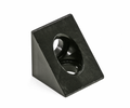 Złącze narożne 90° V-Slot aluminium czarne — łącznik wewnętrzny rowek 6 mm BSV-SLOT