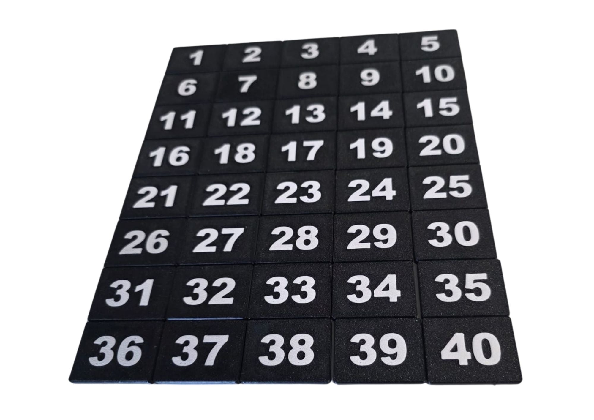 Tabliczki numeryczne na szafki 40x30 mm — numery 11-20, do szatni
