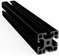 Profil aluminiowy T-SLOT 40x40 Czarny rowek T 8mm — cięty na wymiar