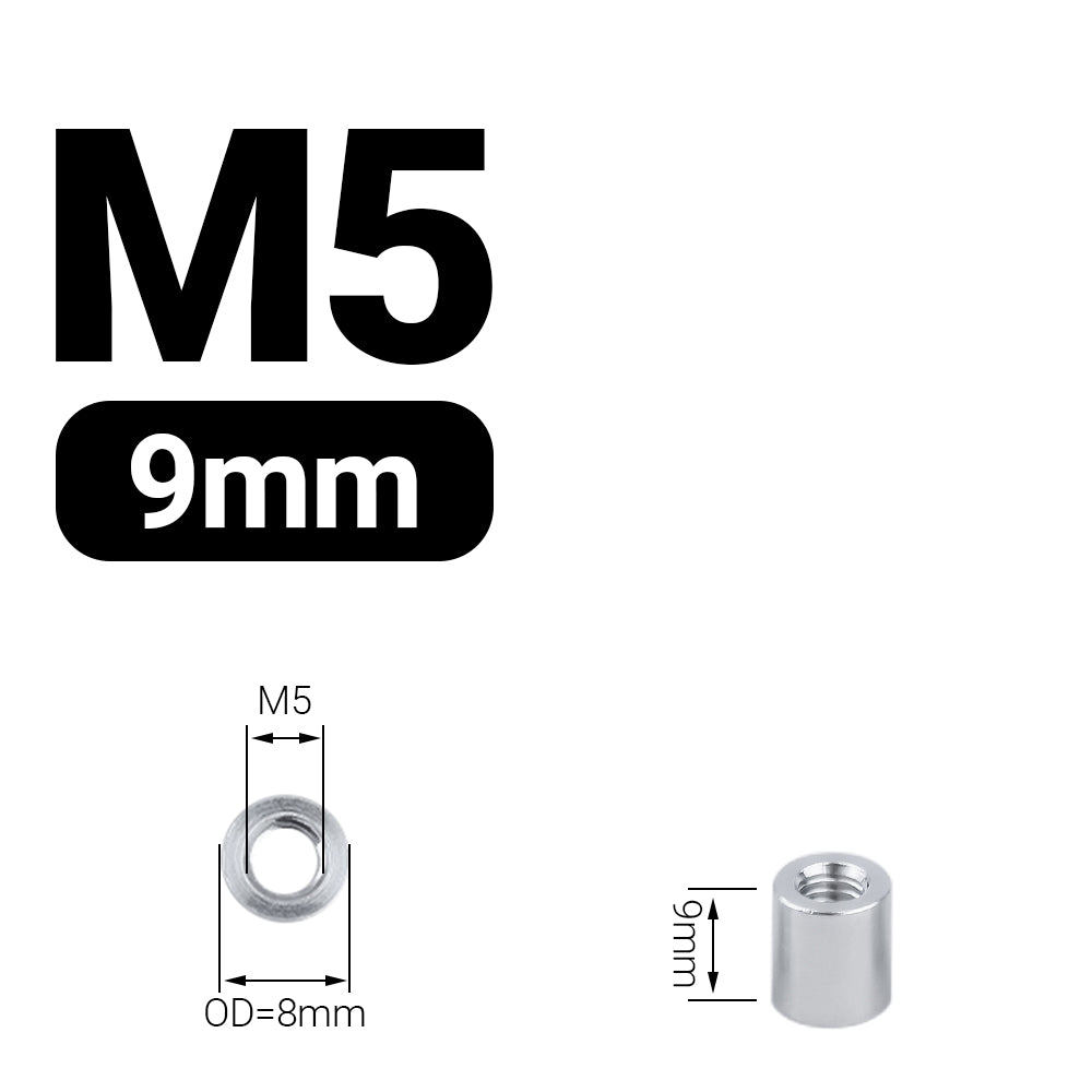 Dystans aluminiowy M5 9 mm