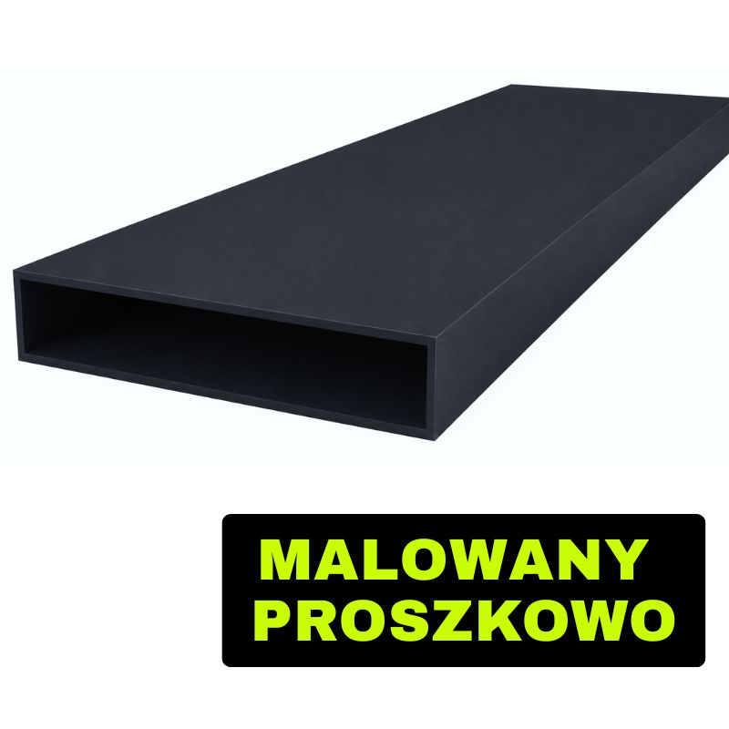 Profil aluminiowy zamknięty 20x120x1.7 — malowany proszkowo — 1000 mm