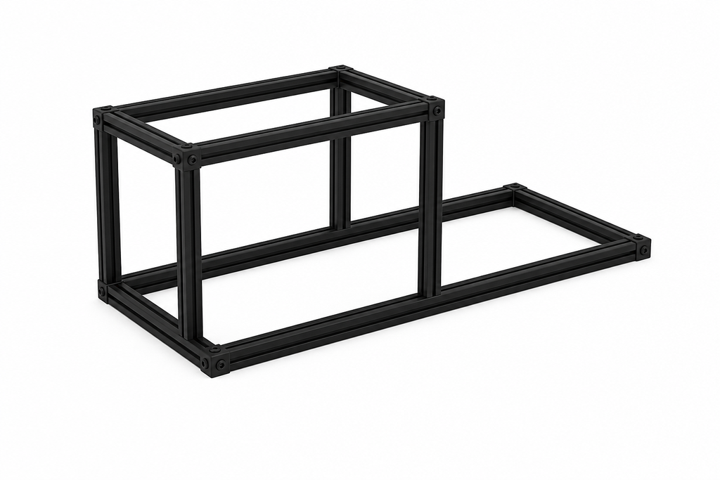 Profil aluminiowy T-SLOT 20×20 mm Czarny — cięty na wymiar