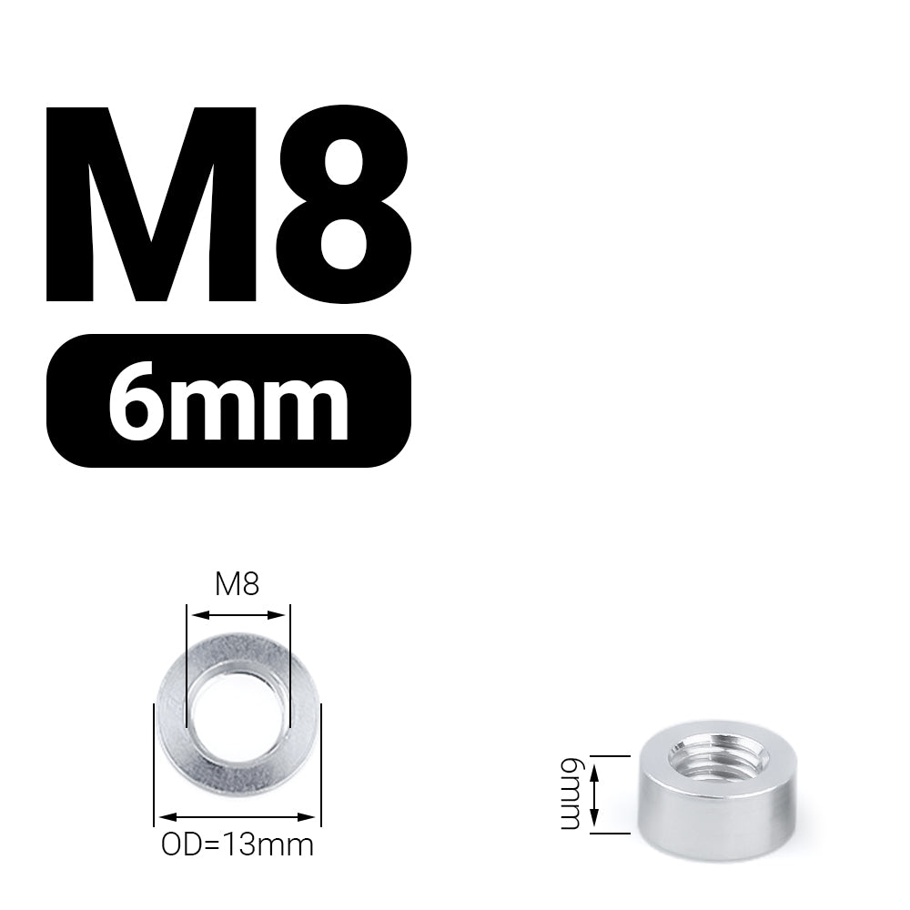 Dystans aluminiowy M8 6 mm
