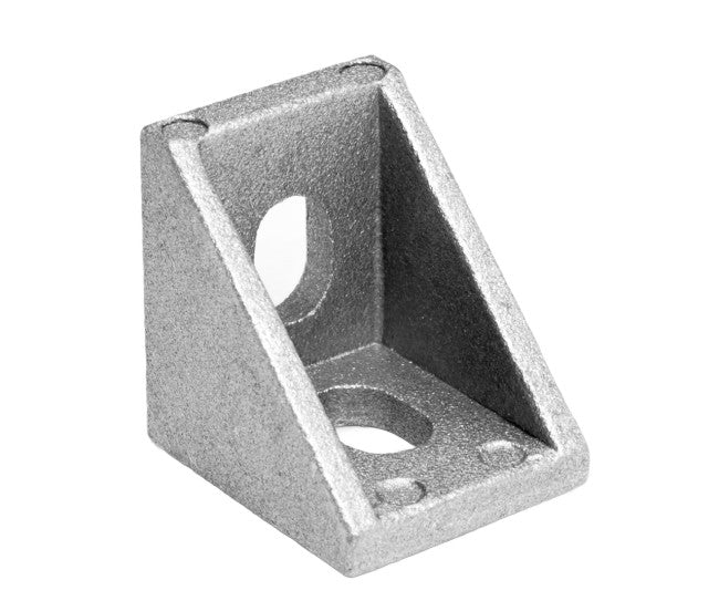 Narożnik 90° do profili aluminiowych V-Slot rowek 6mm — srebrny anodowany
