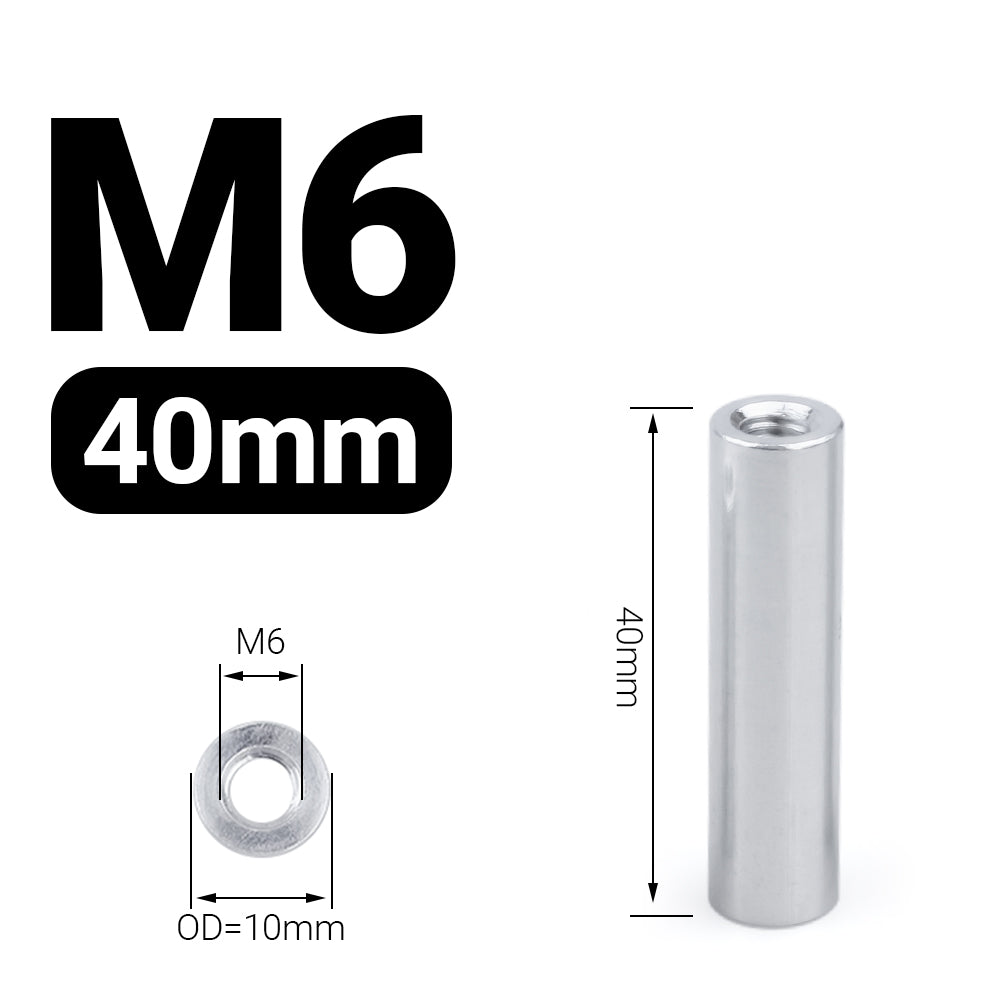Dystans aluminiowy M6 40 mm