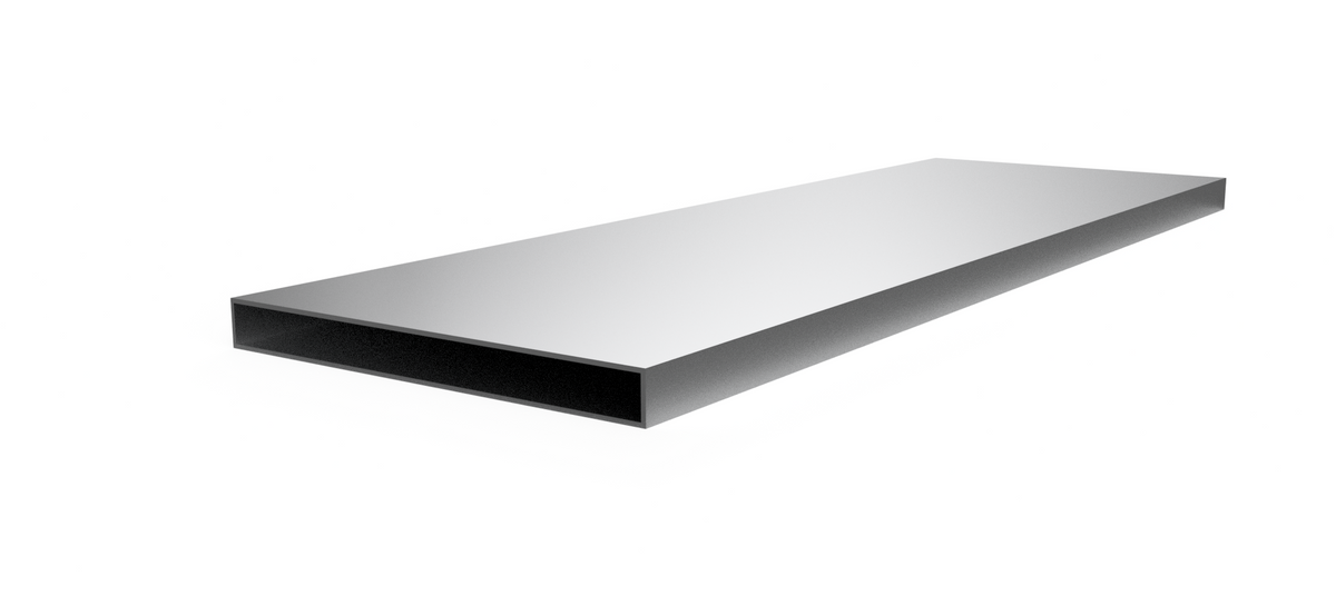Profil aluminiowy prostokątny 20x200 mm ściana 1,9 mm — cięty na wymiar