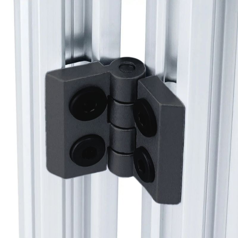 Zawias do profili 45x45 [10] czarny — stop cynku