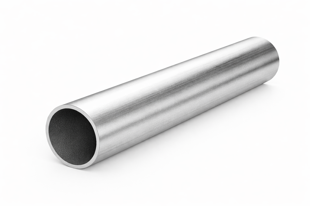 Rura aluminiowa fi 35mm x 1.9mm cięta na wymiar - białe tło