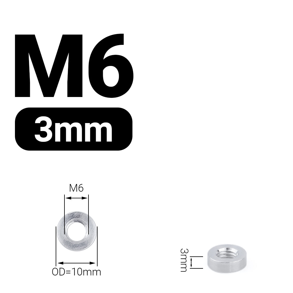 Dystans aluminiowy M6 3 mm