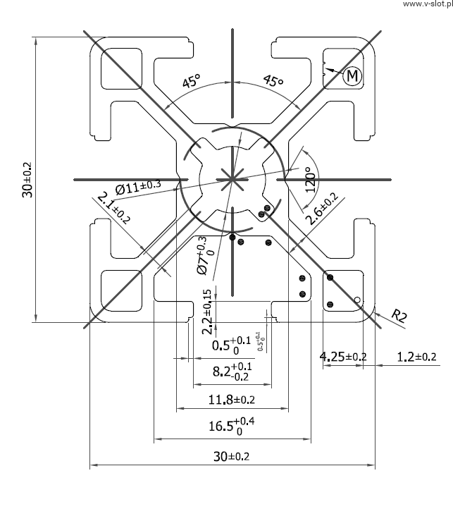 Profil T-SLOT 30x30 czarny rama modułowa automatyka