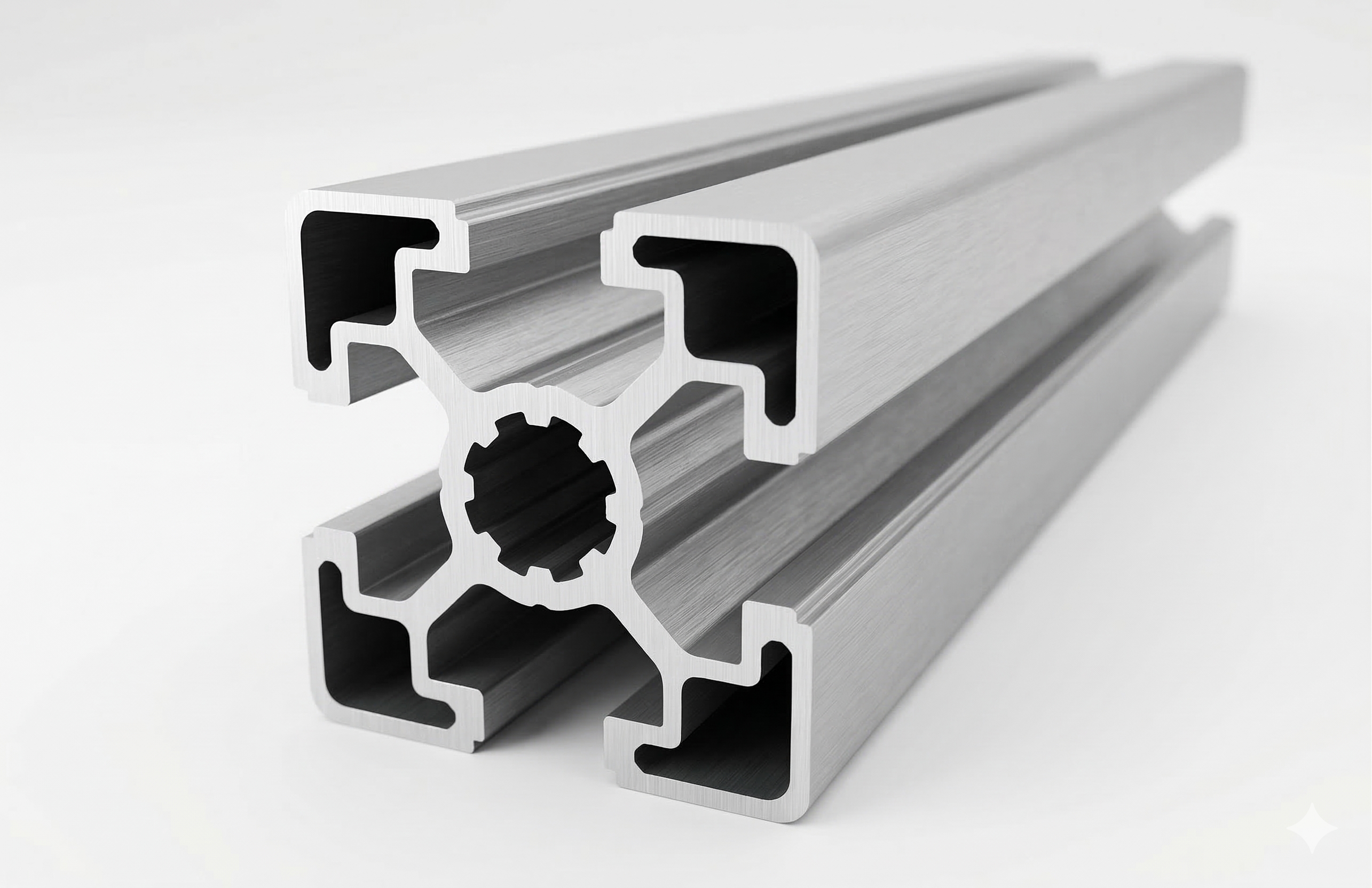 T-Slot 45x45 silver aluminium 10mm groove industrial BSV