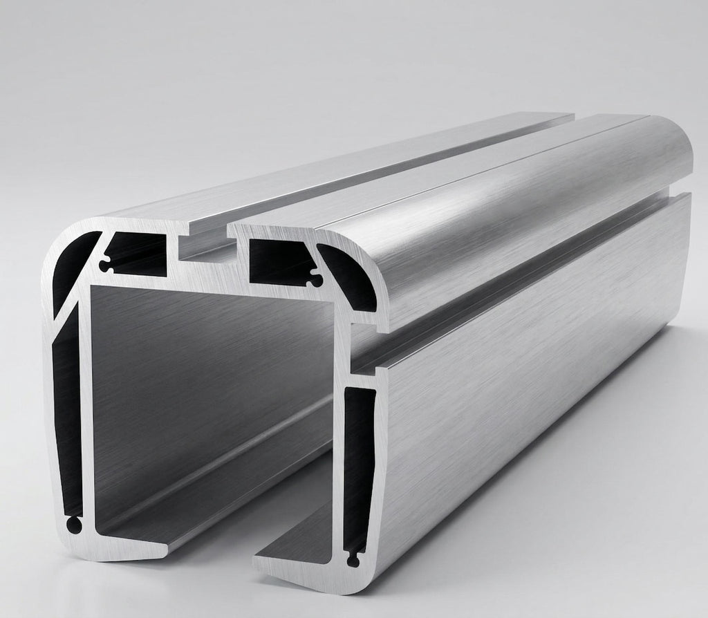 Profil aluminiowy brama przesuwna 100×97 — przekrój poprzeczny i wymiary